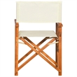 vidaXL Director Chair in Brown and Cream (Set of 2)