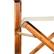 vidaXL Director Chair in Brown and Cream (Set of 2)