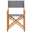 vidaXL Director Chair in Brown and Dark Gray (Set of 2)
