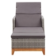 vidaXL Sun Lounger in Gray