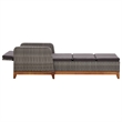 vidaXL Sun Lounger in Gray