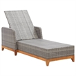 vidaXL Sun Lounger in Gray