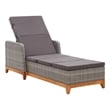 vidaXL Sun Lounger in Gray