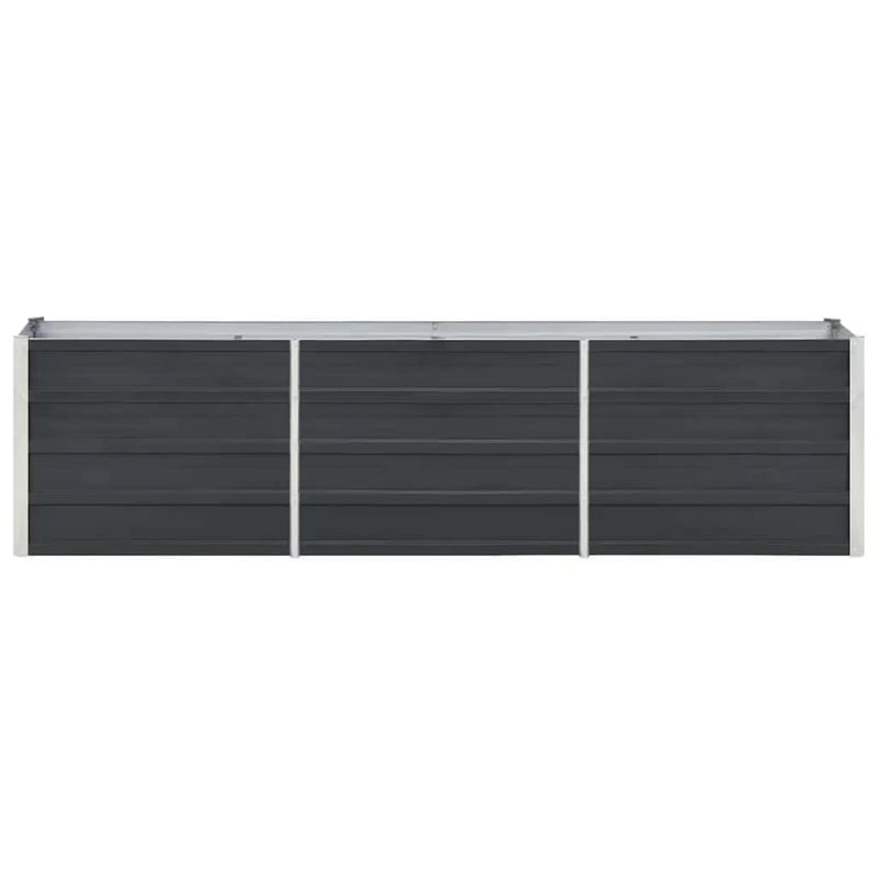 vidaXL Galvanized Steel Raised Garden Bed in Anthracite