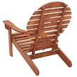 vidaXL Solid Acacia Wood Standard Sturdy Garden Chair in Natural Wood