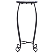 vidaXL Small Iron and ceramic Table in Blue and White (Set of 3)