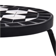 vidaXL Small Iron and ceramic Table in Black and White (Set of 3)