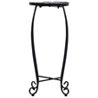 vidaXL Small Iron and ceramic Table in Black and White (Set of 3)