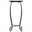 vidaXL Small Iron and ceramic Table in Terracotta and White (Set of 3)
