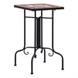 vidaXL Small Side Table in Terracotta and White