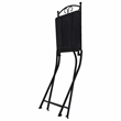 vidaXL Powder-Coated Iron Garden Chair in Orange and Gray (Set of 2)