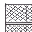 vidaXL Poly Rattan Medium Raised Garden Bed in Black