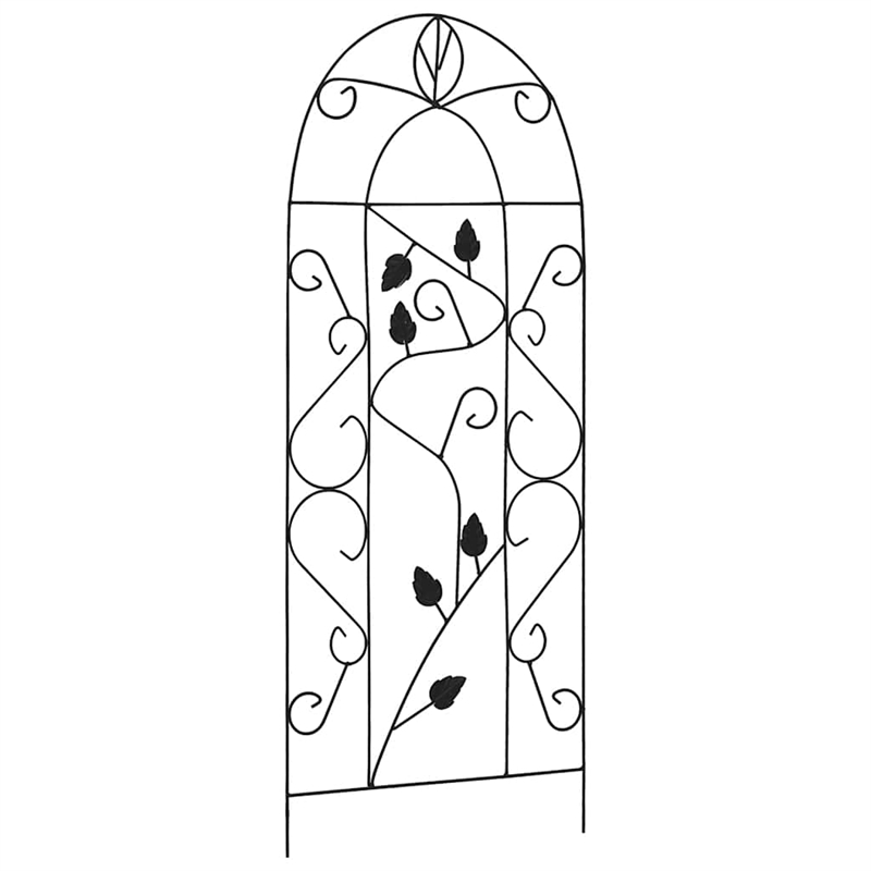 vidaXL Medium Garden Planter Rack in Black (Set of 3)