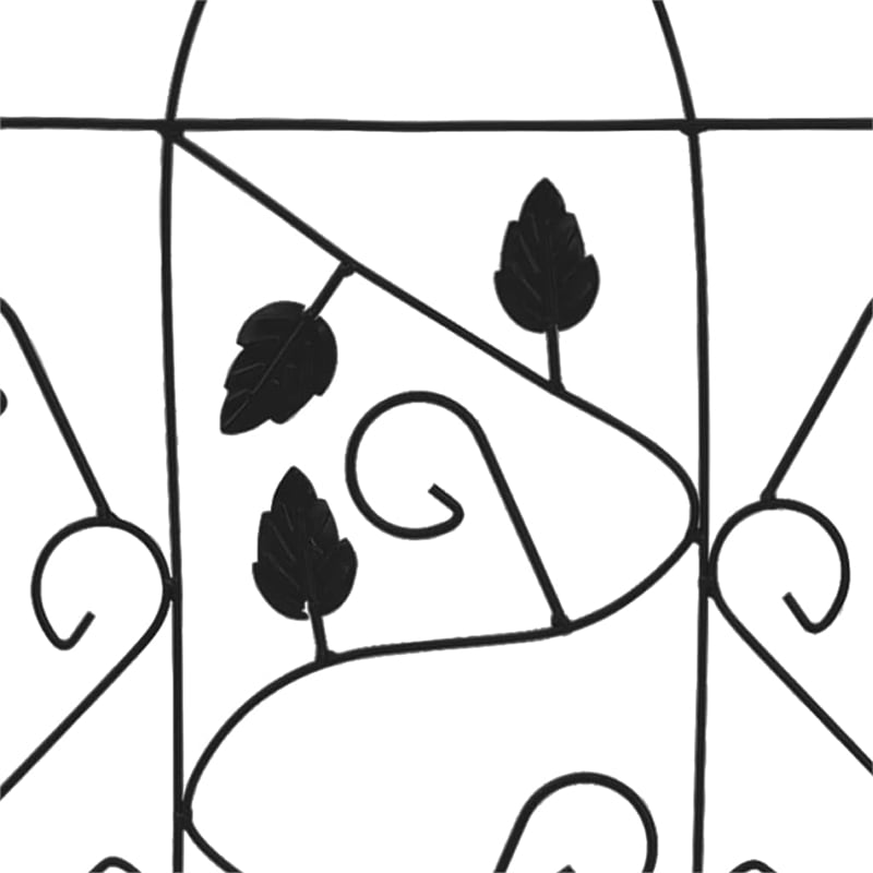 vidaXL Medium Garden Planter Rack in Black (Set of 3)