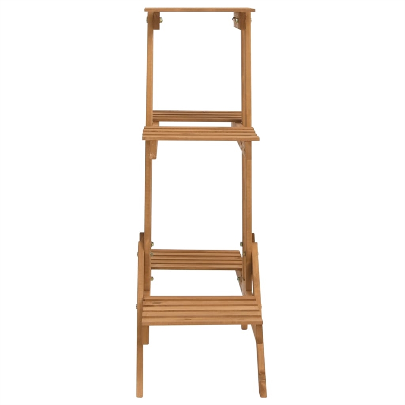 vidaXL Firwood Plant Stand in Natural