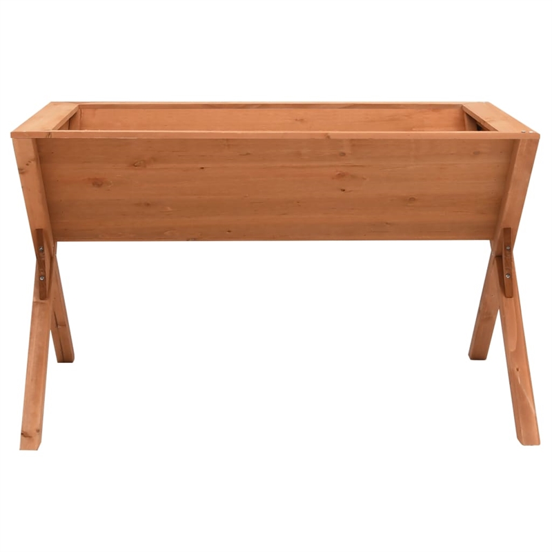 vidaXL Large Firwood Garden Planter in Brown