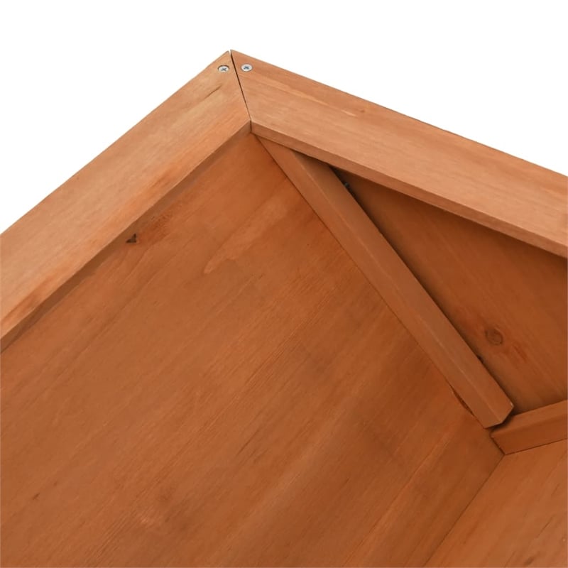 vidaXL Large Firwood Garden Planter in Brown