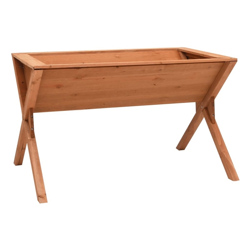 vidaXL Large Firwood Garden Planter in Brown