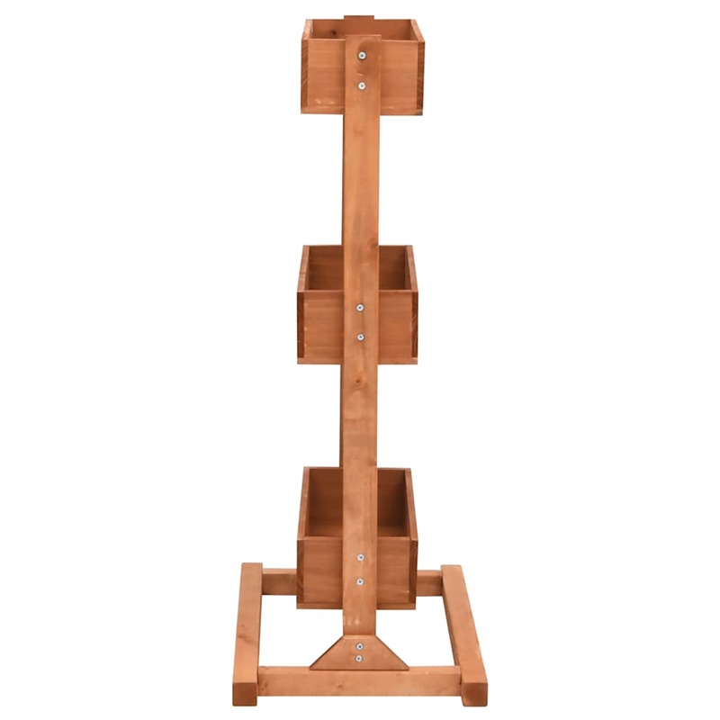 vidaXL Medium Firwood Garden Planter in Brown