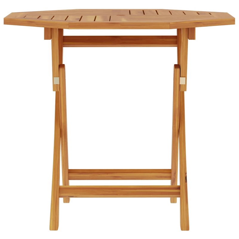 vidaXL Teak Wood Garden Table in Brown