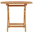 vidaXL Teak Wood Garden Table in Brown
