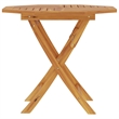 vidaXL Teak Wood Garden Table in Brown