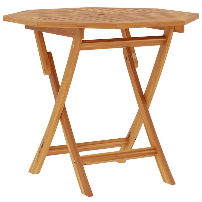 vidaXL Teak Wood Garden Table in Brown