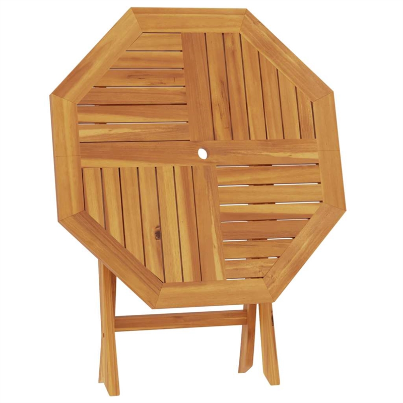 vidaXL Teak Wood Garden Table in Brown