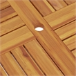 vidaXL Teak Wood Garden Table in Brown