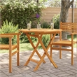 vidaXL Teak Wood Garden Table in Brown