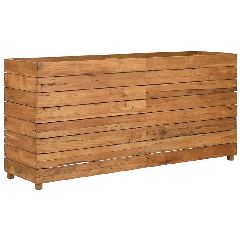 vidaXL Teak Wood Raised Garden Bed in Natural