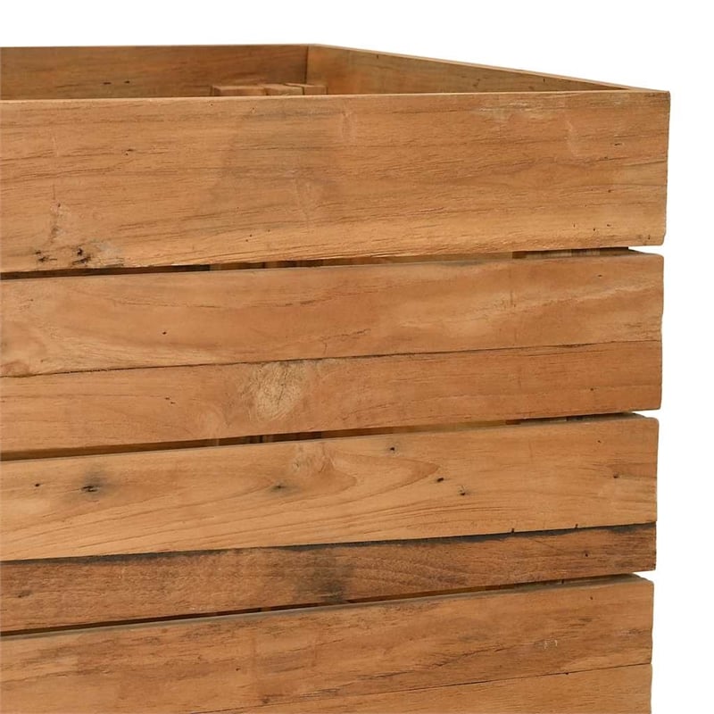 vidaXL Teak Wood Raised Garden Bed in Natural