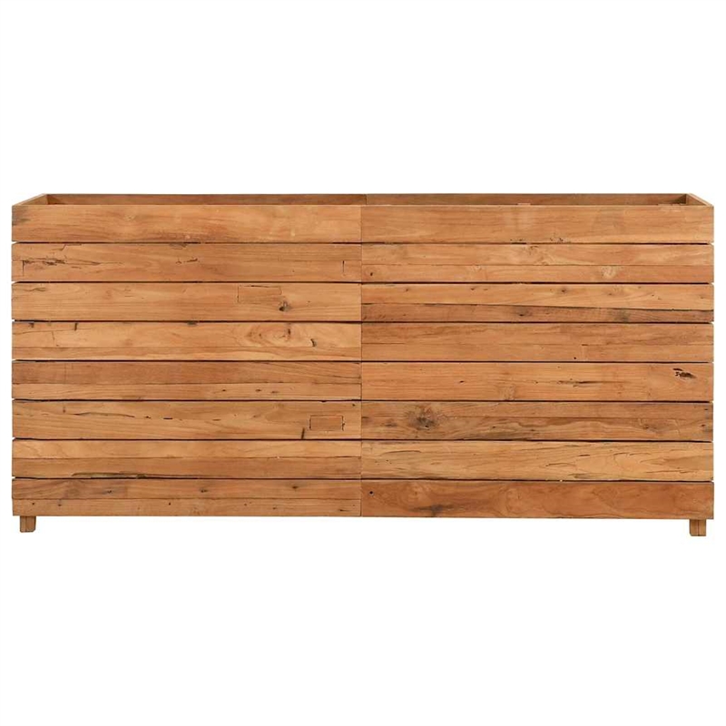 vidaXL Teak Wood Raised Garden Bed in Natural
