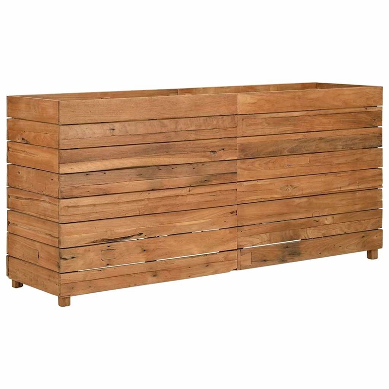 vidaXL Teak Wood Raised Garden Bed in Natural