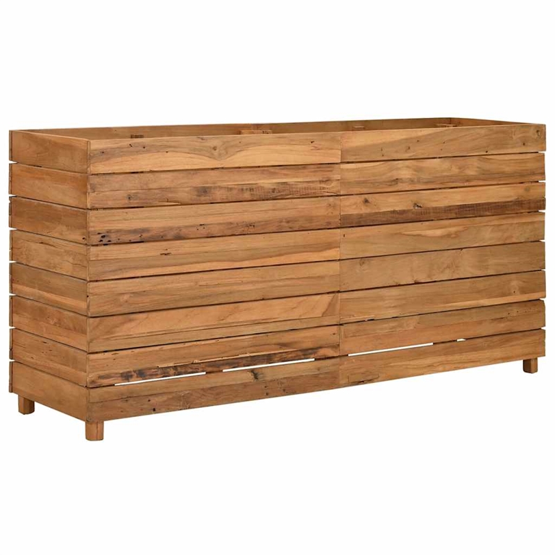vidaXL Teak Wood Raised Garden Bed in Natural