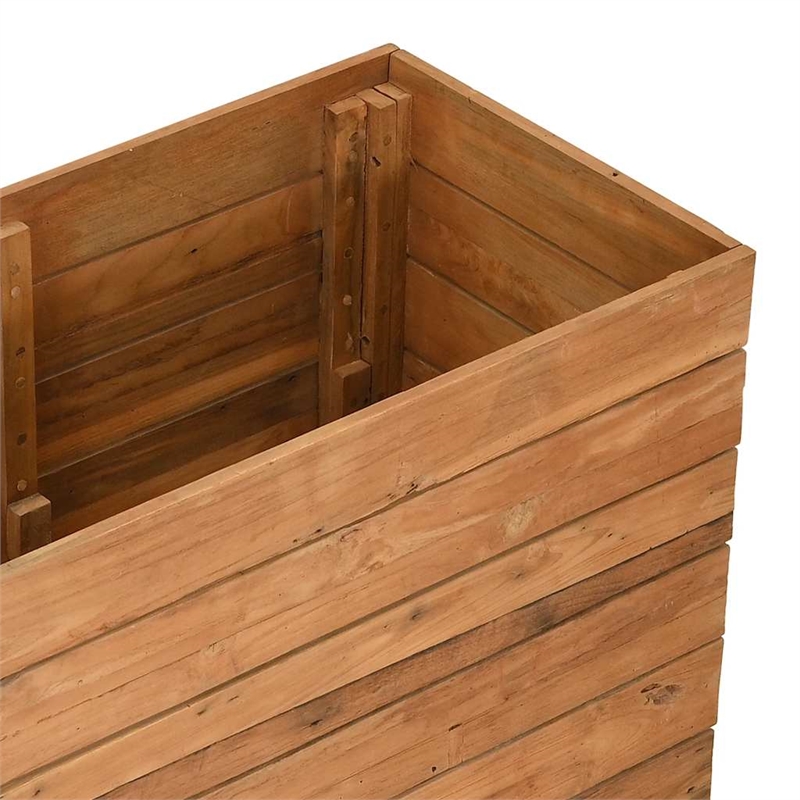 vidaXL Teak Wood Raised Garden Bed in Natural