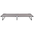 vidaXL Steel Sun Lounger in Gray