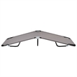 vidaXL Steel Sun Lounger in Gray