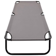 vidaXL Steel Sun Lounger in Gray