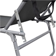 vidaXL Metal Sun Lounger in Gray