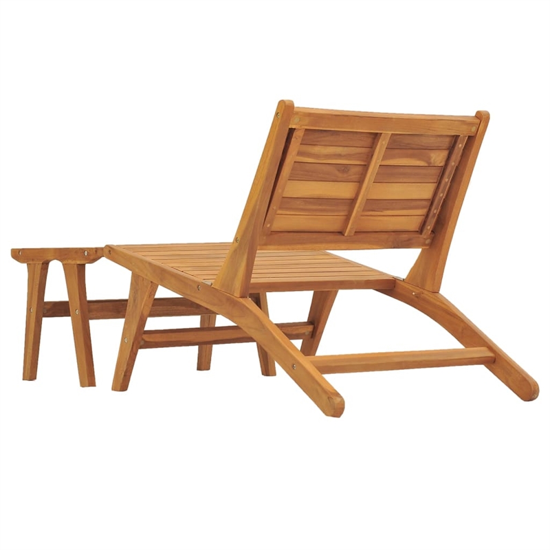vidaXL Wooden Garden Chair in Natural Teak