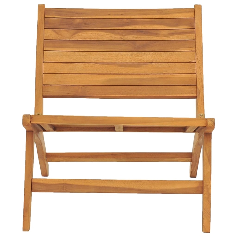 vidaXL Wooden Garden Chair in Natural Teak