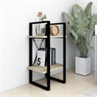 vidaXL Engineered Wood Compact Book Cabinet in Sonoma Oak/Black