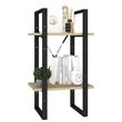 vidaXL Engineered Wood Compact Book Cabinet in Sonoma Oak/Black