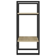 vidaXL Engineered Wood Compact Book Cabinet in Sonoma Oak/Black