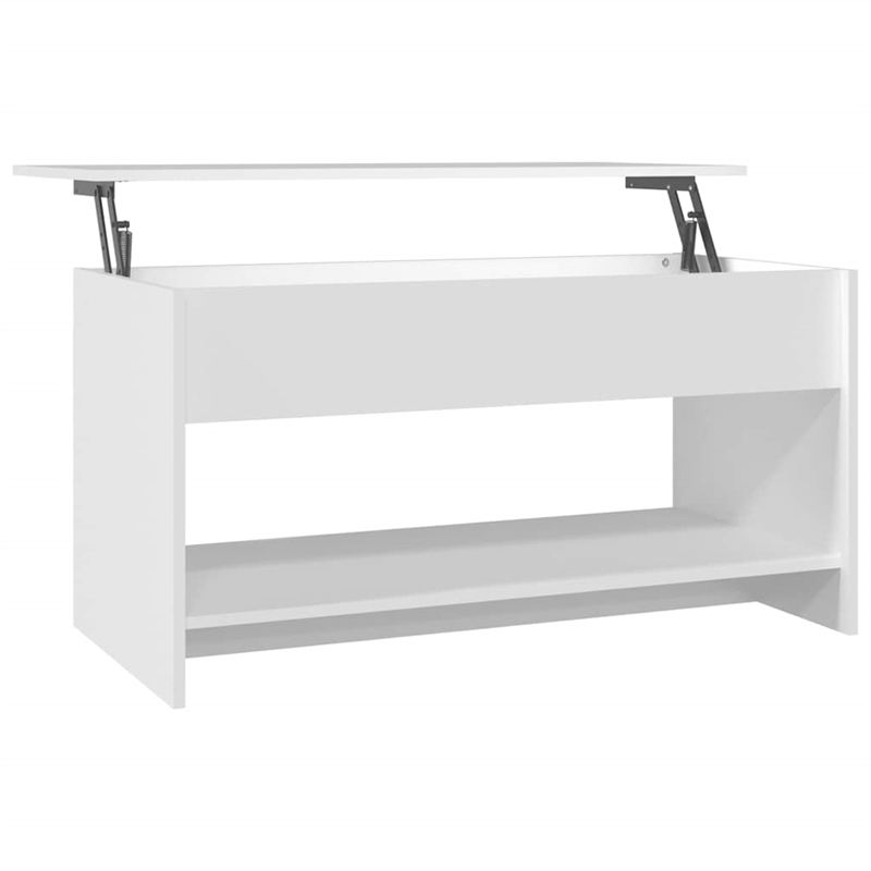vidaXL Engineered Wood Medium Coffee Table in White