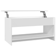 vidaXL Engineered Wood Medium Coffee Table in White