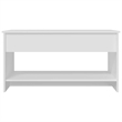vidaXL Engineered Wood Medium Coffee Table in White