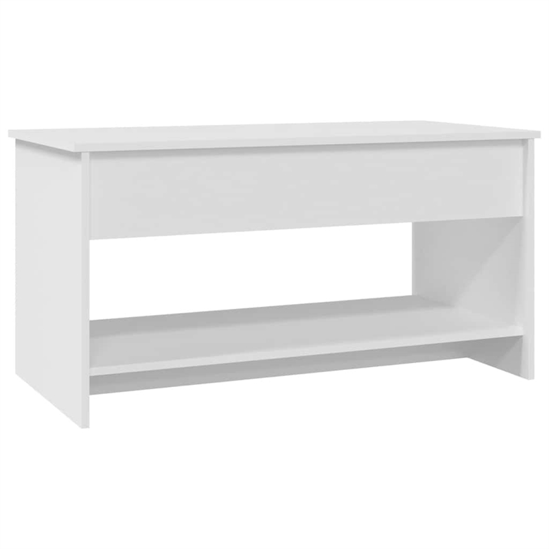 vidaXL Engineered Wood Medium Coffee Table in White