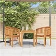 vidaXL Solid Teak Wood Medium Durable Garden Chair in Natural Teak